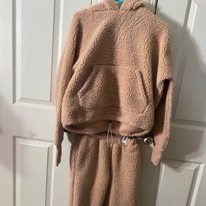 Fashion Nova Teddy Bear Jogger set